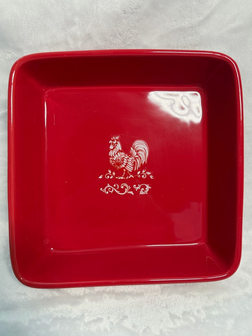 NWT Temp-tations Ceramic Rooster Napkin Holder with Paper Weight